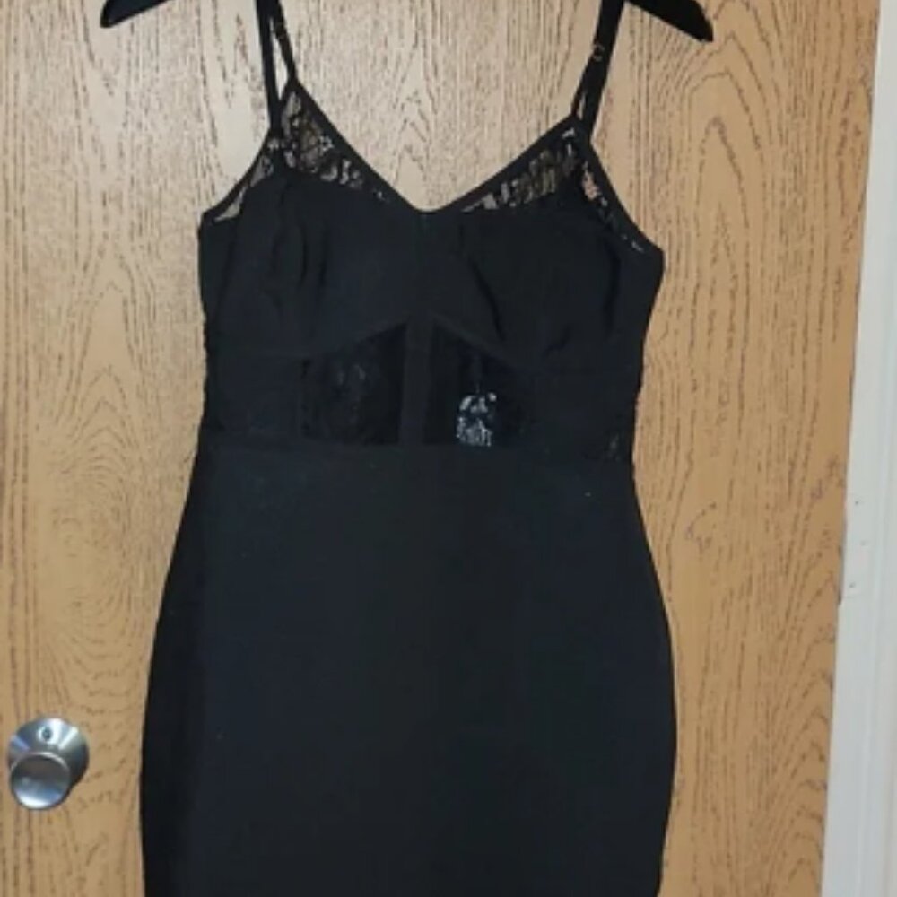Elegant Black Lace Dress